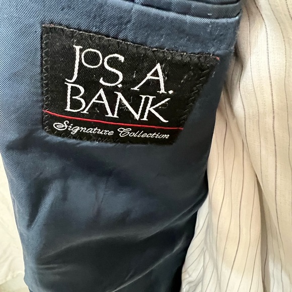 JOS. A, BANKS MENS NAVY BLUE WOOL AND SILK BLAZER, SIZE 41R VERY HANDSOME BLSZER - Picture 7 of 13